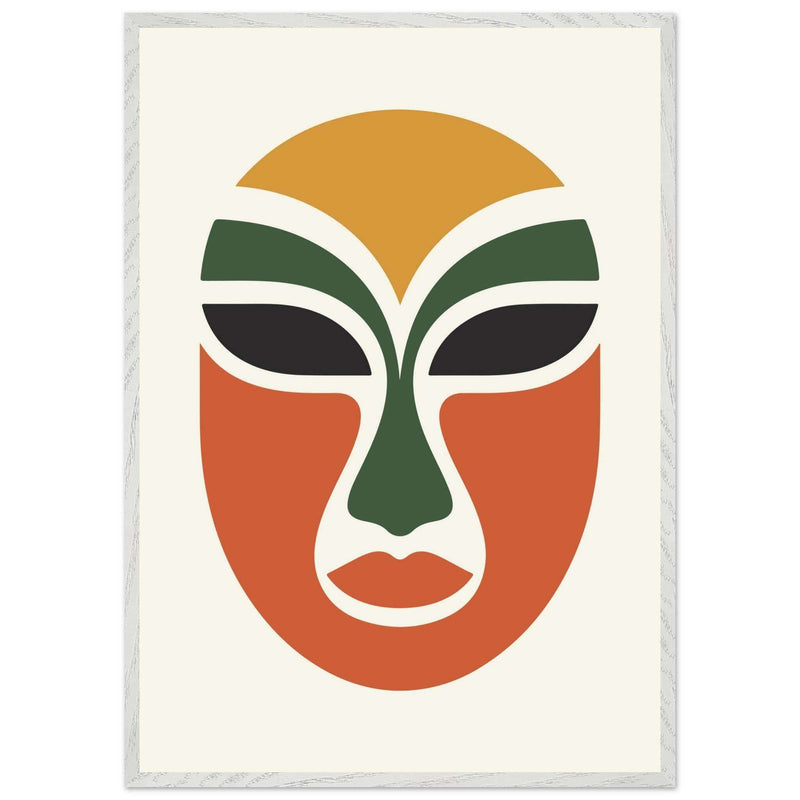 Abstract Tribal Mask Decor for Unique Home Aesthetics - Vibrantwalls