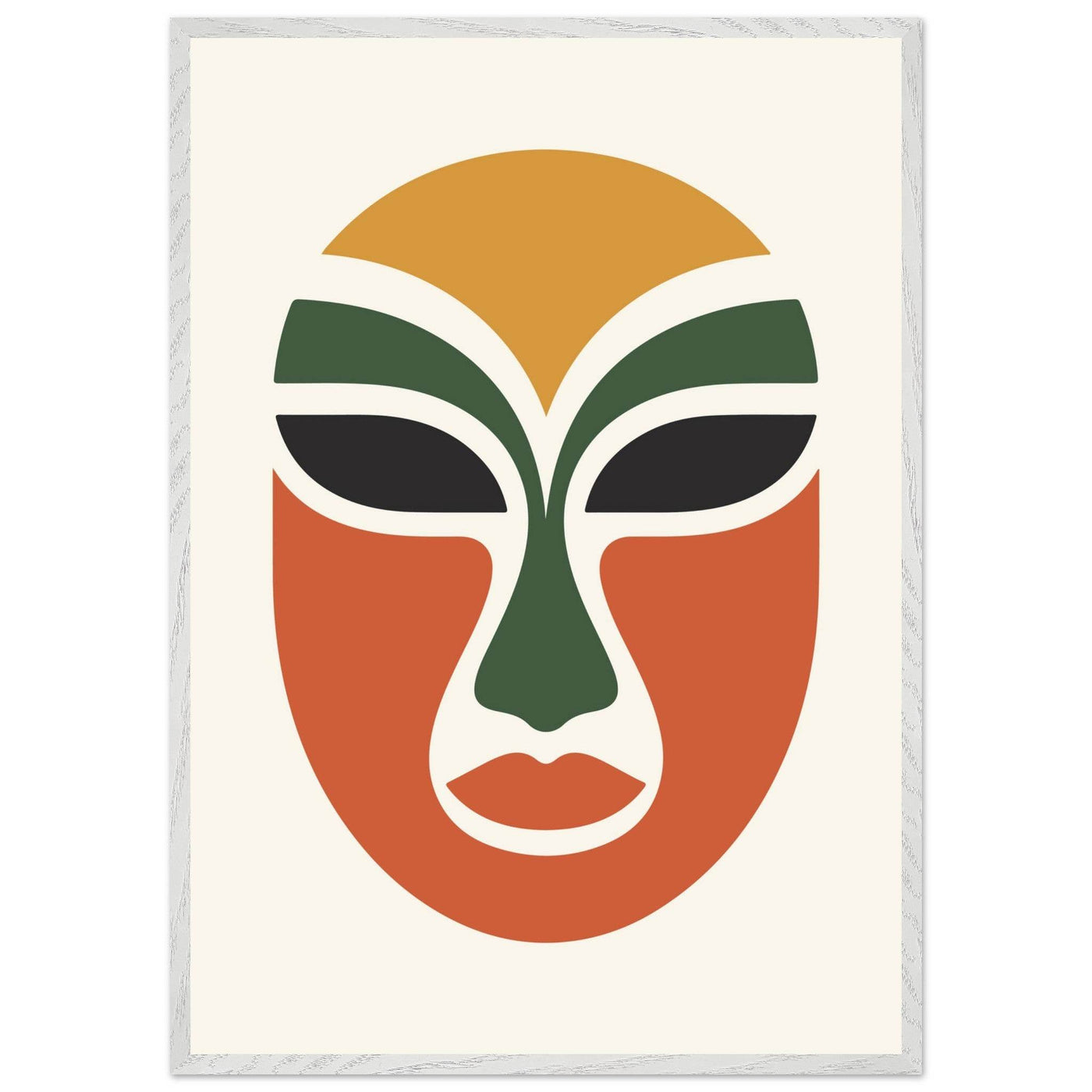 Abstract Tribal Mask - Vibrantwalls