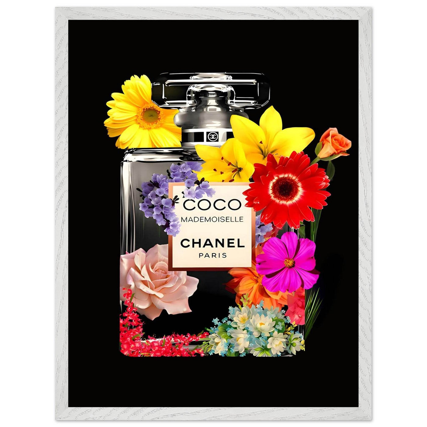Vibrant Coco Mademoiselle Floral Art Print - Premium Framed Wall Decor in Your Choice of Size & Finish - Vibrantwalls