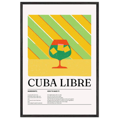 Cuba Libre Cocktail Recipe - Vibrantwalls