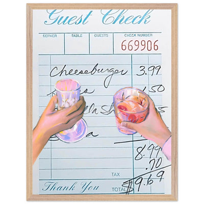 Retro Bar Tab Art - Vibrantwalls