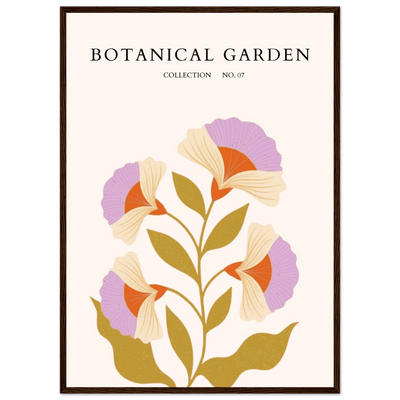 Botanical Garden Framed Poster – Whimsical Floral Art Prints in Soft Hues | Ready-to-Hang Wall Decor - Vibrantwalls