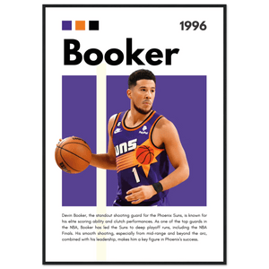 Devin Booker Phoenix Suns Modern Art Print - Vibrantwalls