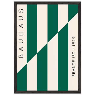 Bauhaus Emerald Green & Cream Modern - Vibrantwalls