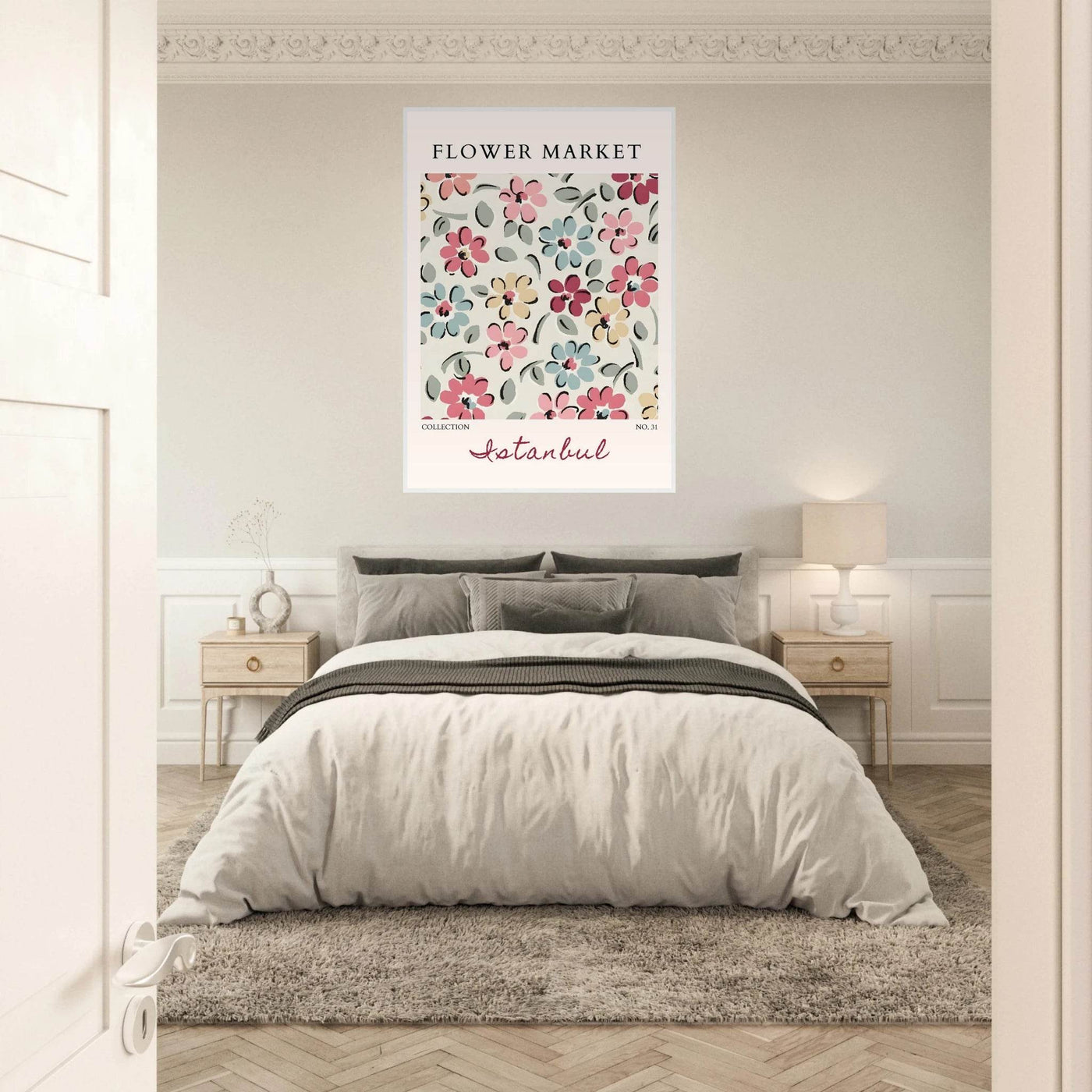 Flower Market Istanbul Art Print – Vibrant Floral Abstract Framed Poster | Ready-to-Hang Decor - Vibrantwalls