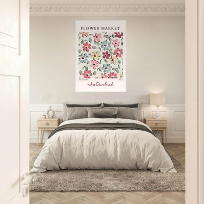 Flower Market Istanbul Art Print – Vibrant Floral Abstract Framed Poster | Ready-to-Hang Decor - Vibrantwalls