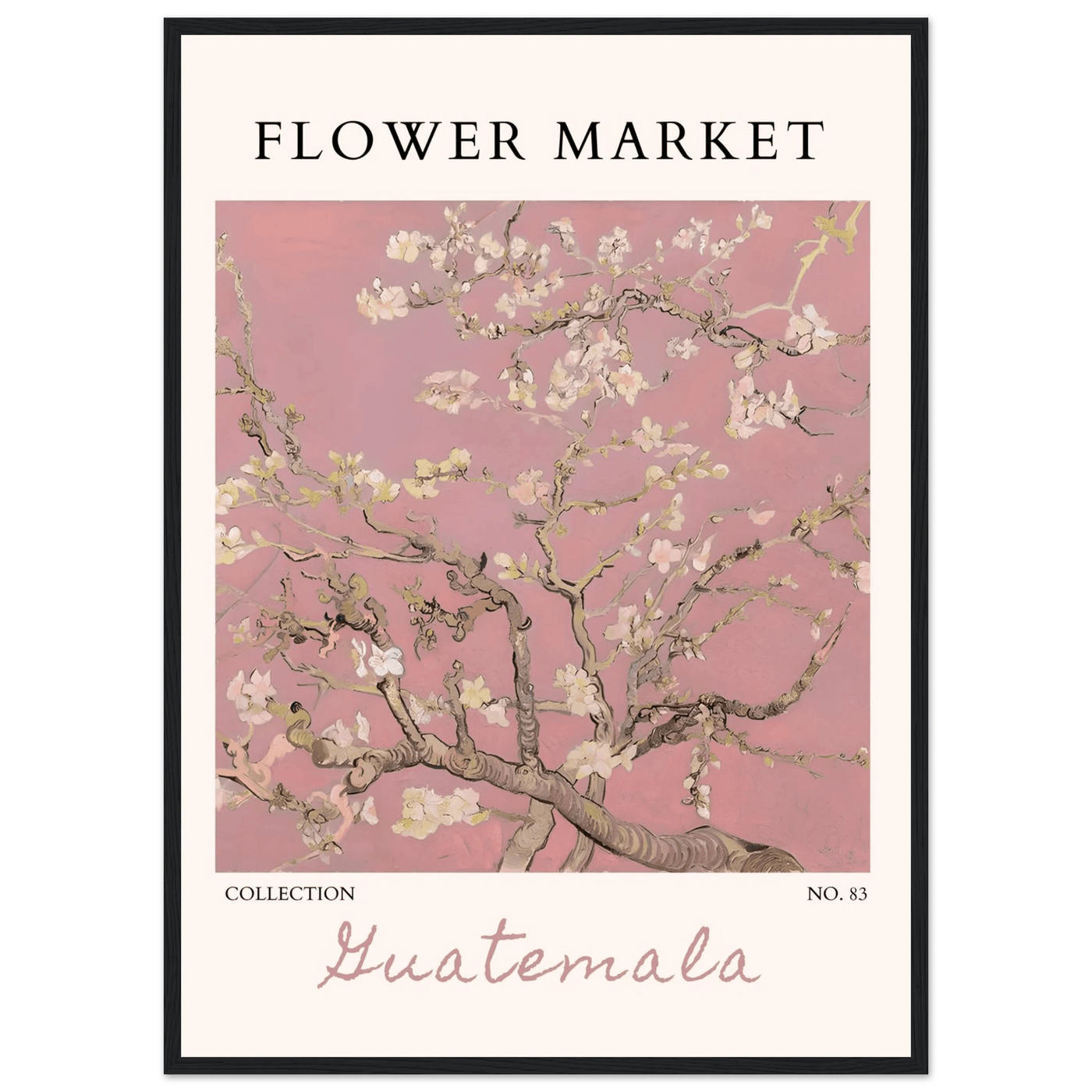 Pink Blossom Nature Framed Poster – Serene Floral Art Print | Ready-to-Hang in Multiple Sizes & Frame Finishes - Vibrantwalls