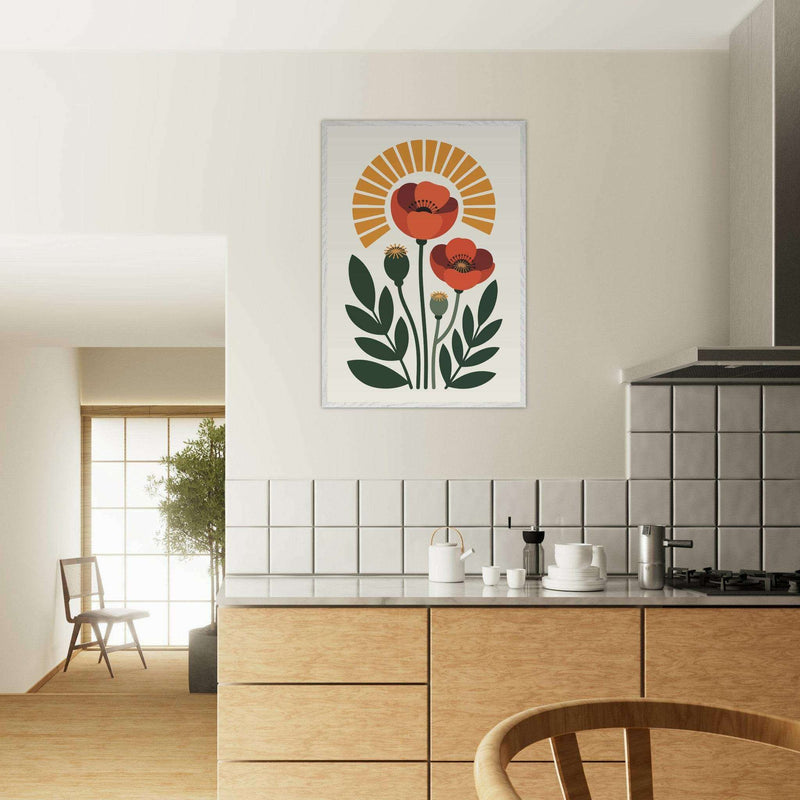 Floral Sunshine Vibrant Abstract Wall Art - Vibrantwalls