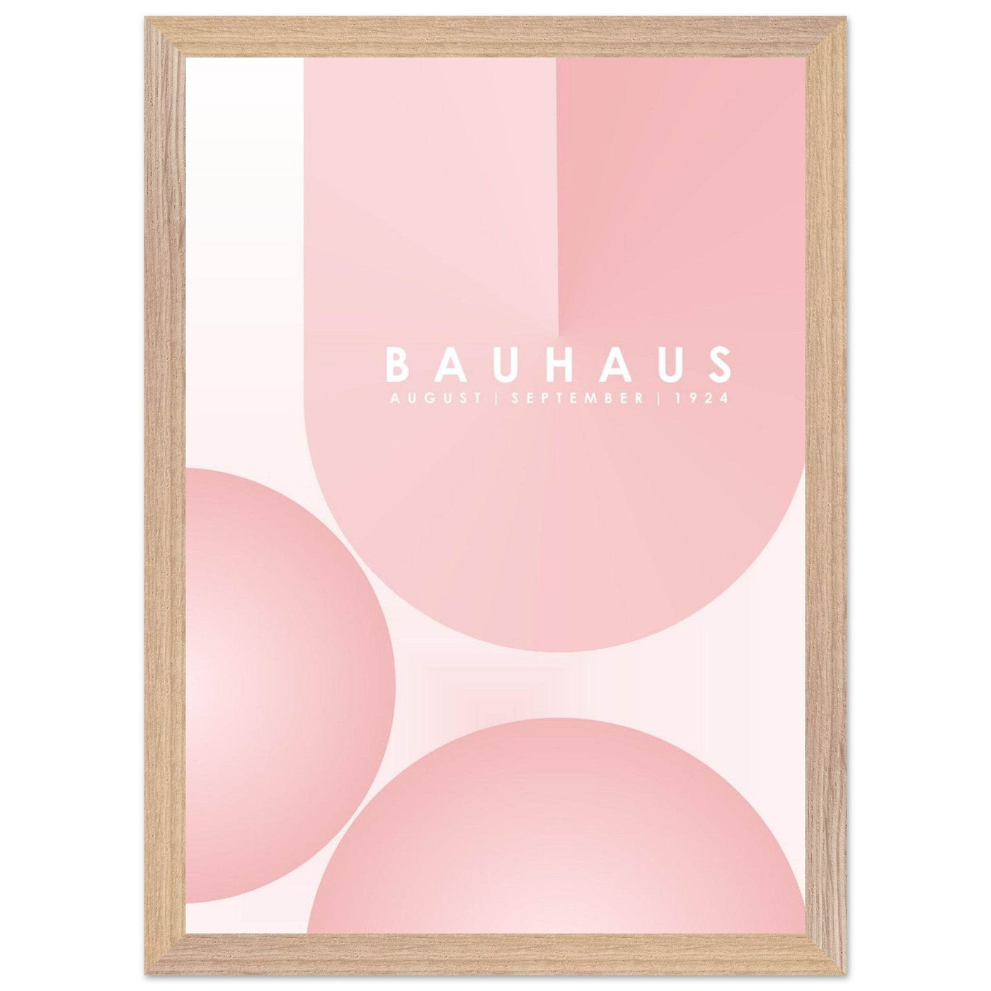 Bauhaus Soft Pink Geometric Design for Contemporary Spaces - Vibrantwalls