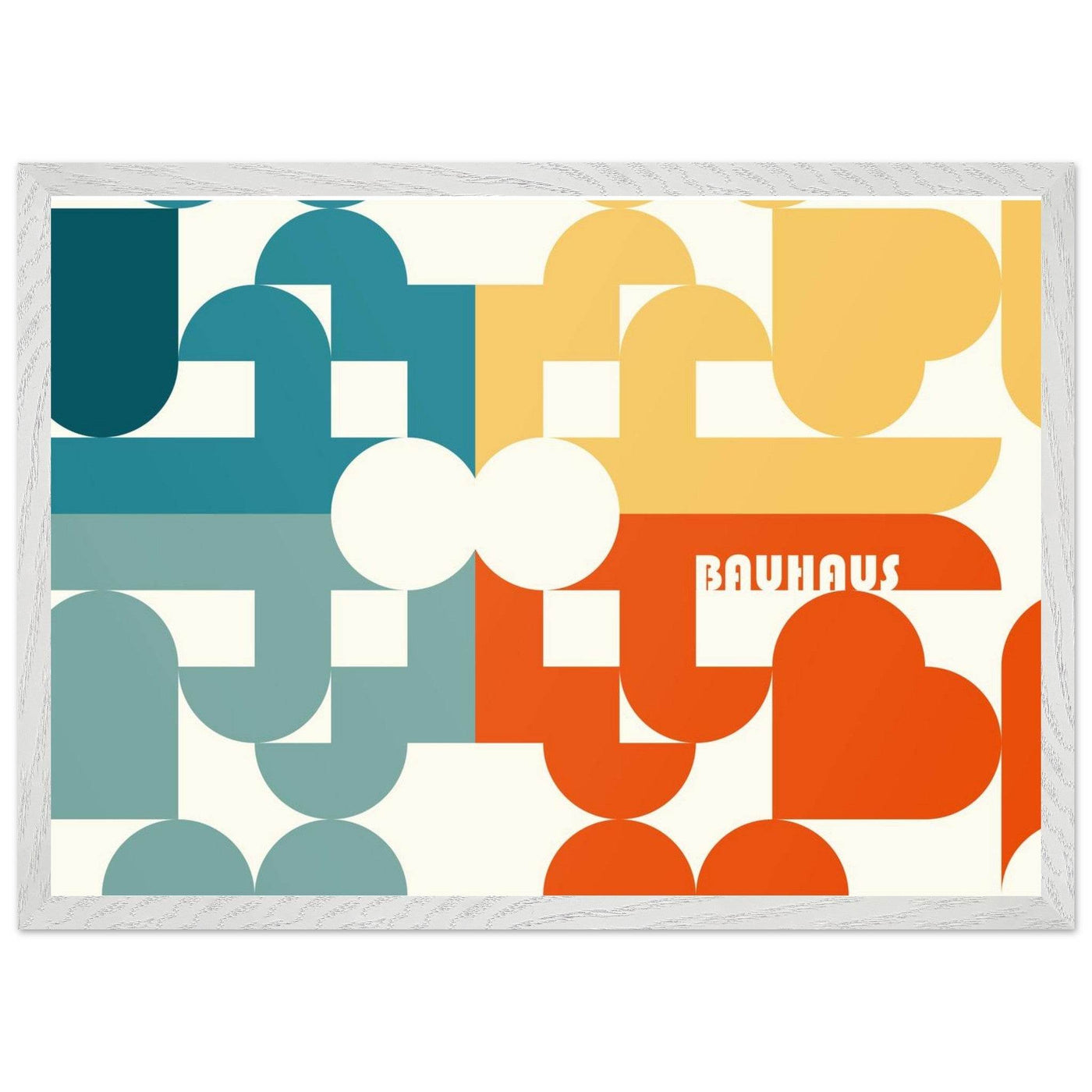 Bauhaus-Style Abstract Geometric Art - Vibrantwalls