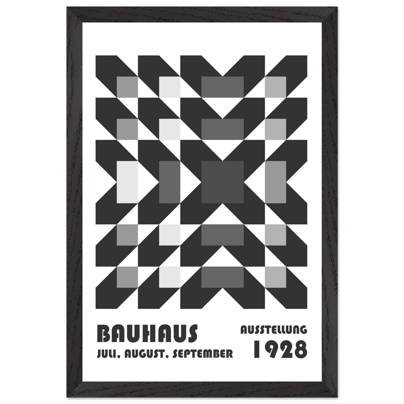 Bauhaus-Style Geometric Grid - Vibrantwalls