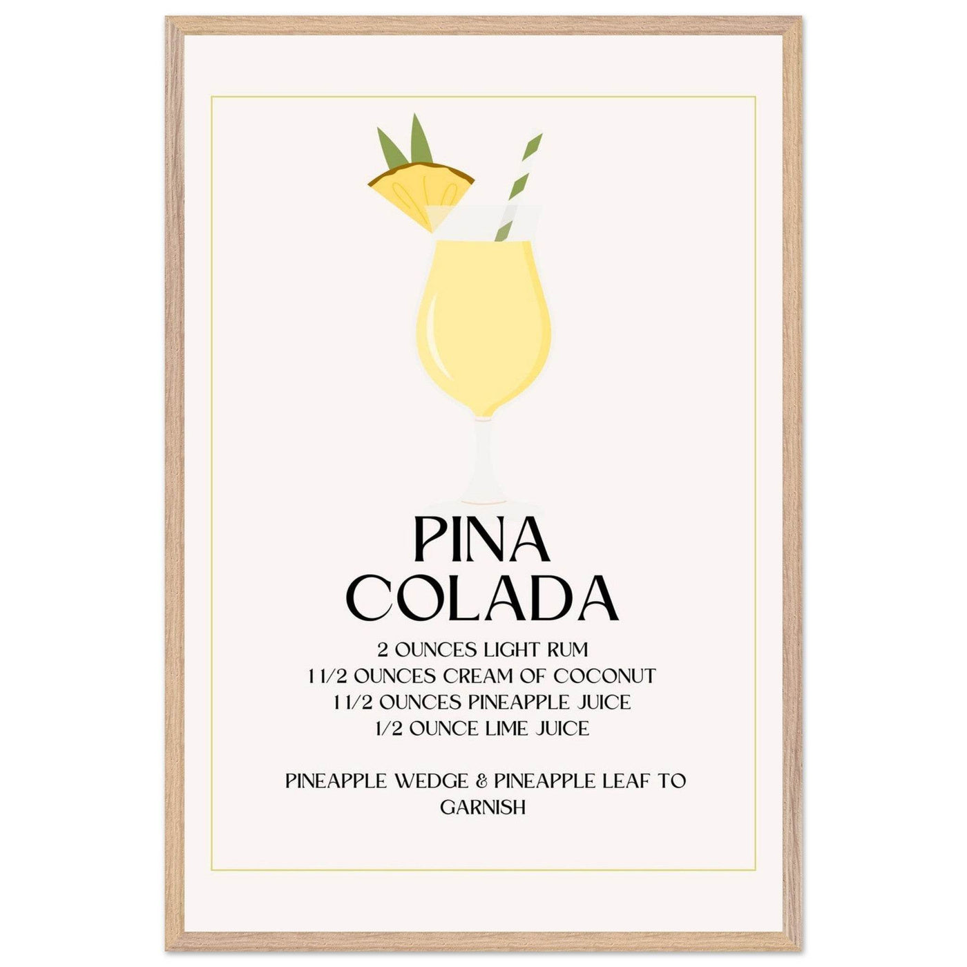 Pina Colada Cocktail Recipe - Vibrantwalls