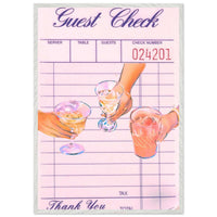 Retro Bar Tab Cocktail Recipe Wall Art - Vibrantwalls