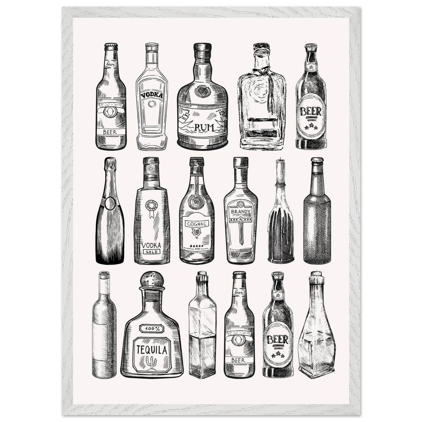 Gin Tonic Cocktail Recipe Classic Bar Print - Vibrantwalls