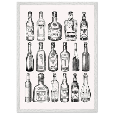 Gin Tonic Cocktail Recipe Classic Bar Print - Vibrantwalls