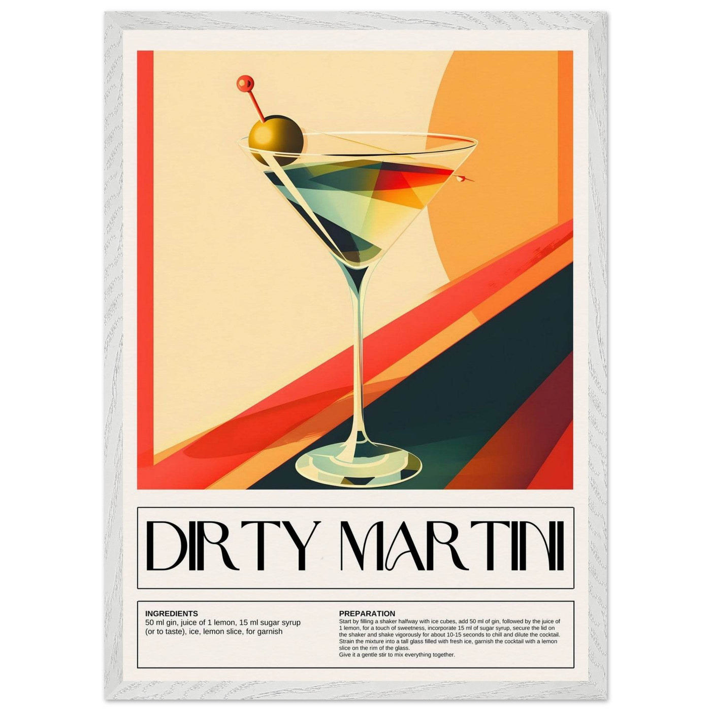 Abstract Dirty Martini - Vibrantwalls
