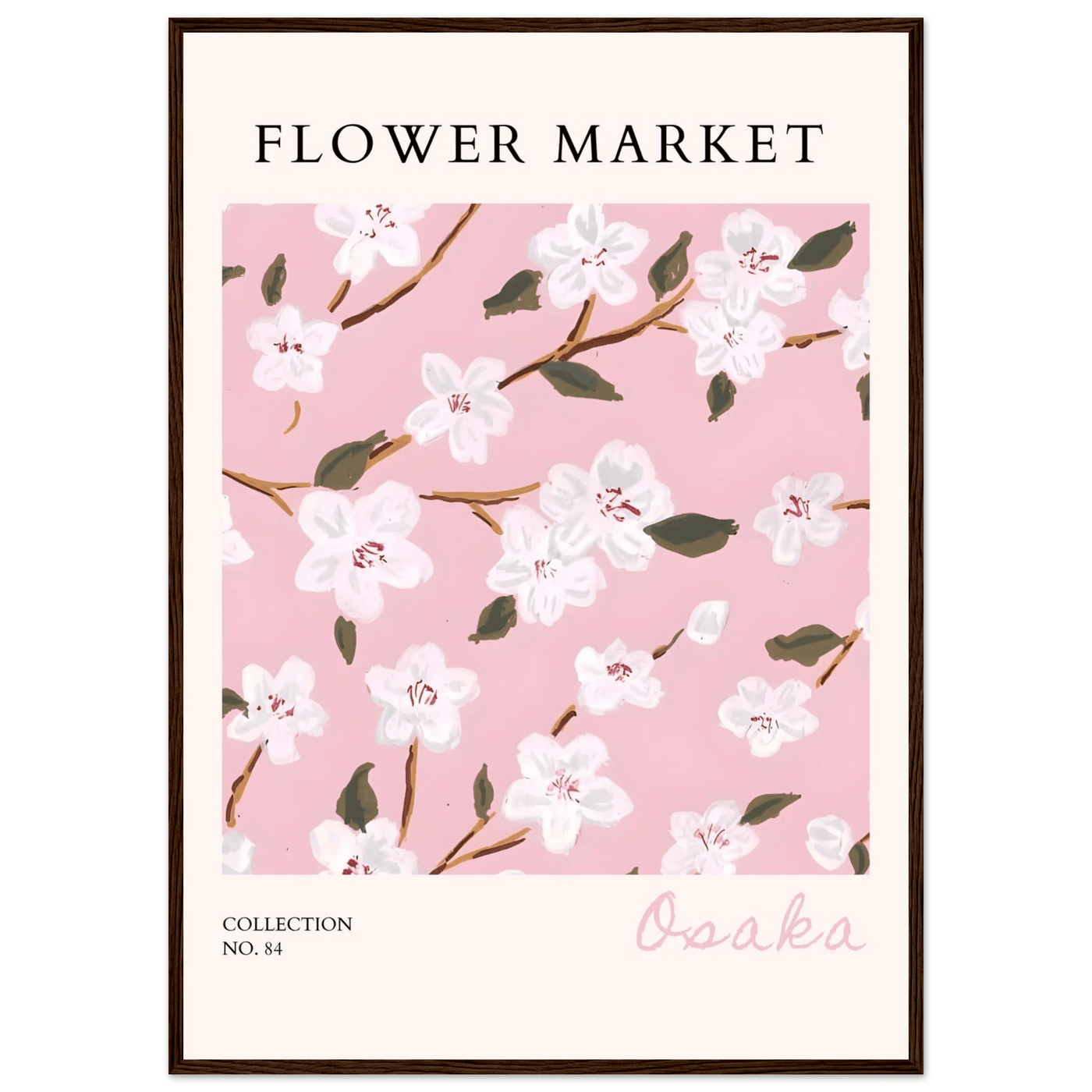Sakura Pink Bloom Framed Poster – Delicate Floral Art Print | Ready-to-Hang in Your Choice of Frame - Vibrantwalls