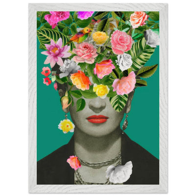 Floral Frida Artwork - Vibrant and Inspiring Home Decor - Vibrantwalls