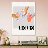 Cin Cin Gin Tonic Recipe Wall Art - Vibrantwalls