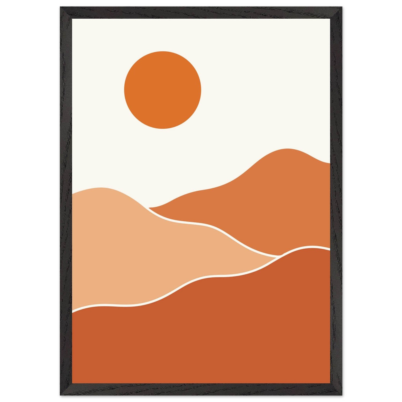 Abstract Desert Sunset - Vibrantwalls