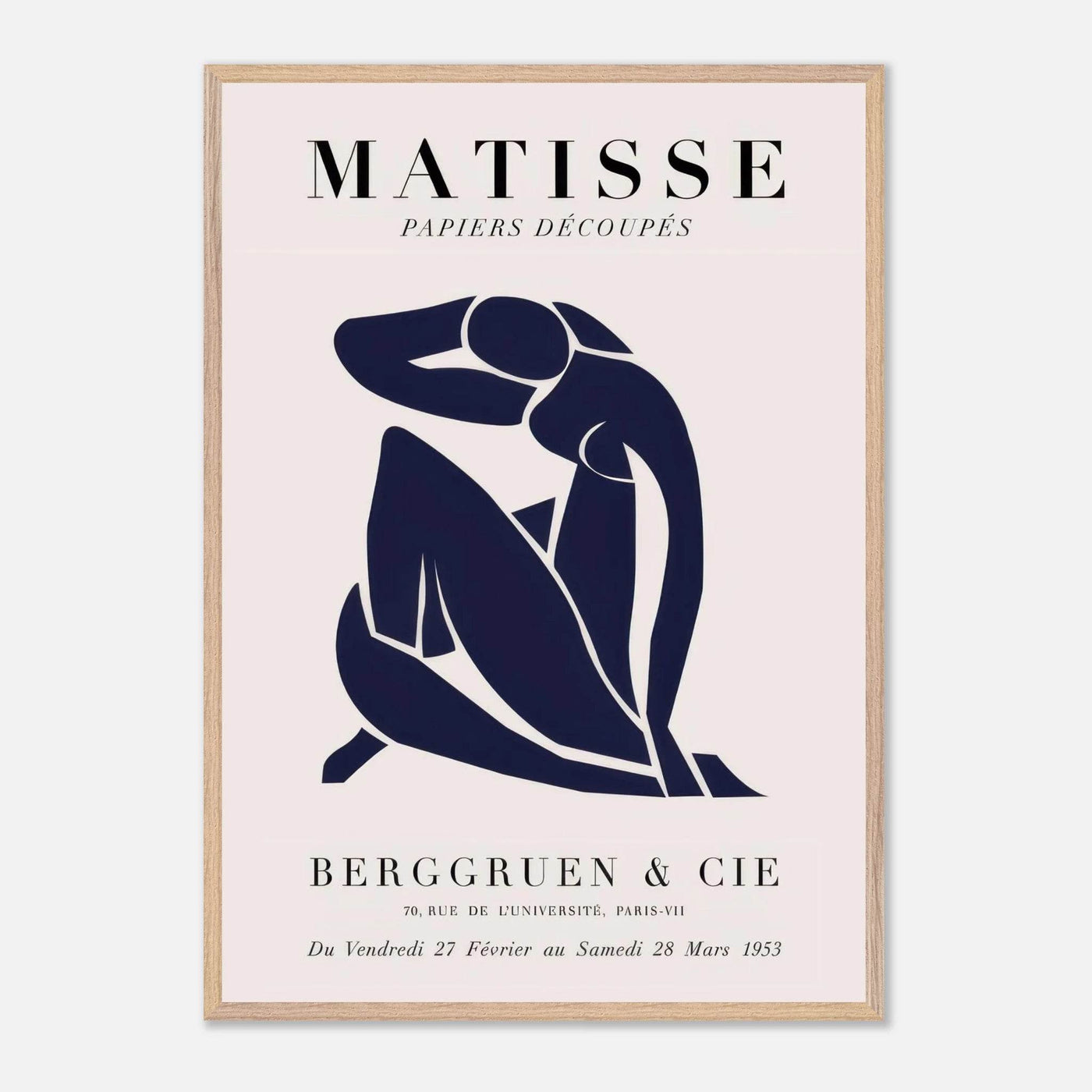 Papiers Découpés Blue Nude II Artwork - Elegant Piece for Your Space - Vibrantwalls