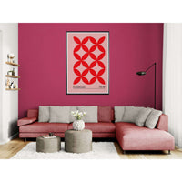 Bauhaus Minimalist Bold Red Geometric Wall Art - Vibrantwalls