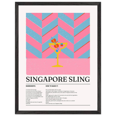 Singapore Sling Cocktail Recipe - Vibrantwalls