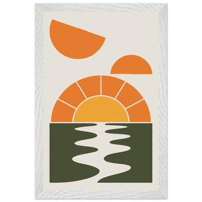 Abstract Sunset Oasis - Vibrantwalls
