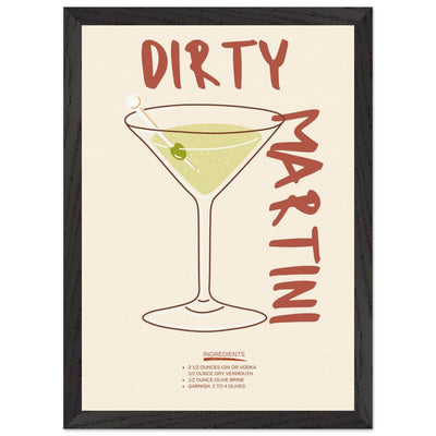 Dirty Martini Cocktail - Vibrantwalls