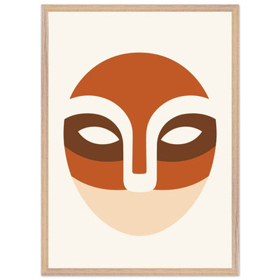 Abstract Desert Landscape Face - Vibrantwalls
