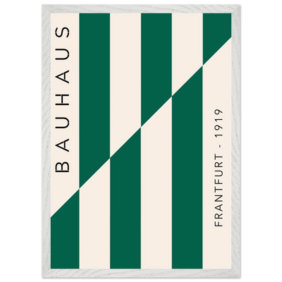 Bauhaus Emerald Green & Cream Modern - Vibrantwalls
