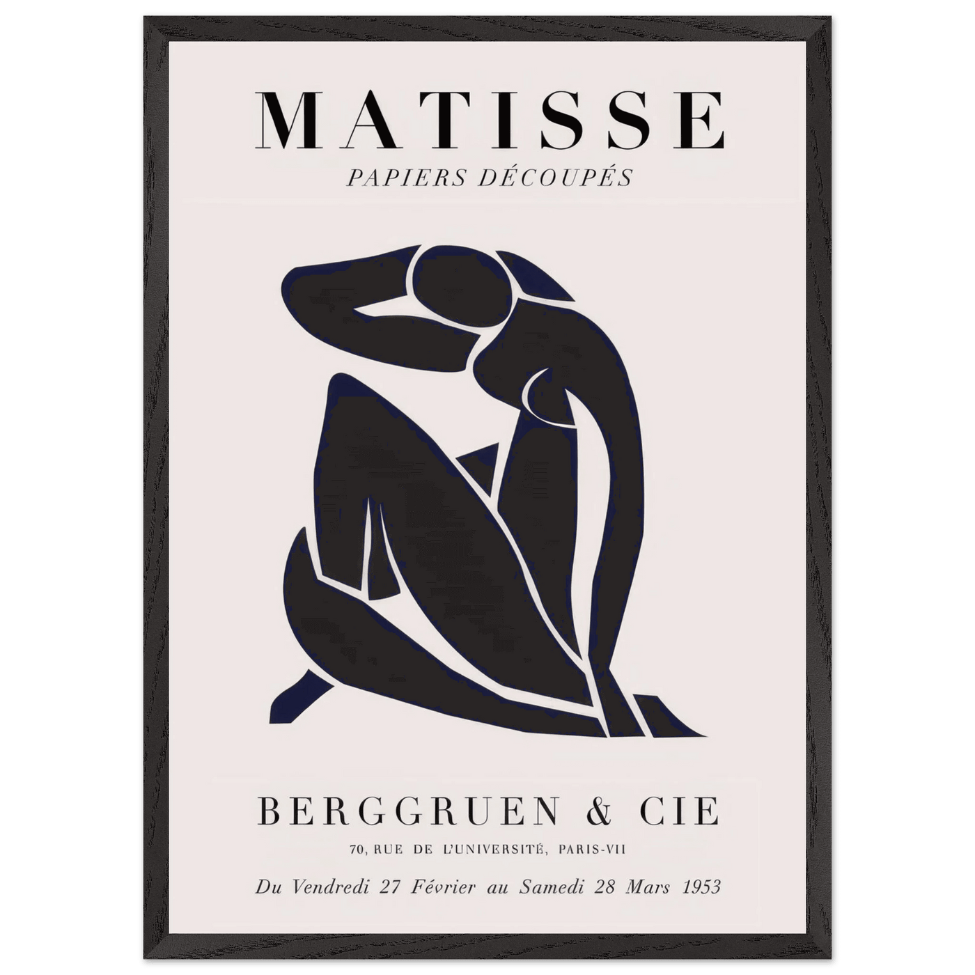 Papiers Découpés Blue Nude II Artwork - Elegant Piece for Your Space - Vibrantwalls