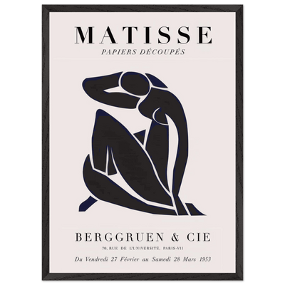 Papiers Découpés Blue Nude II Artwork - Elegant Piece for Your Space - Vibrantwalls