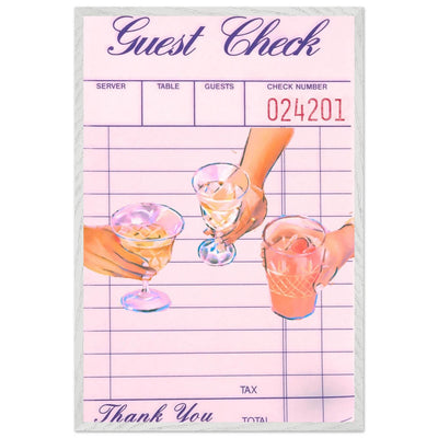 Retro Bar Tab Cocktail Recipe - Vibrantwalls