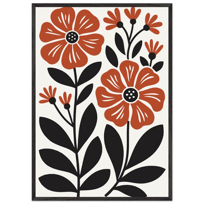 Abstract Floral Bloom Modern Botanical Art - Vibrantwalls