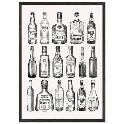 Gin Tonic Cocktail Recipe Classic Bar Print - Vibrantwalls