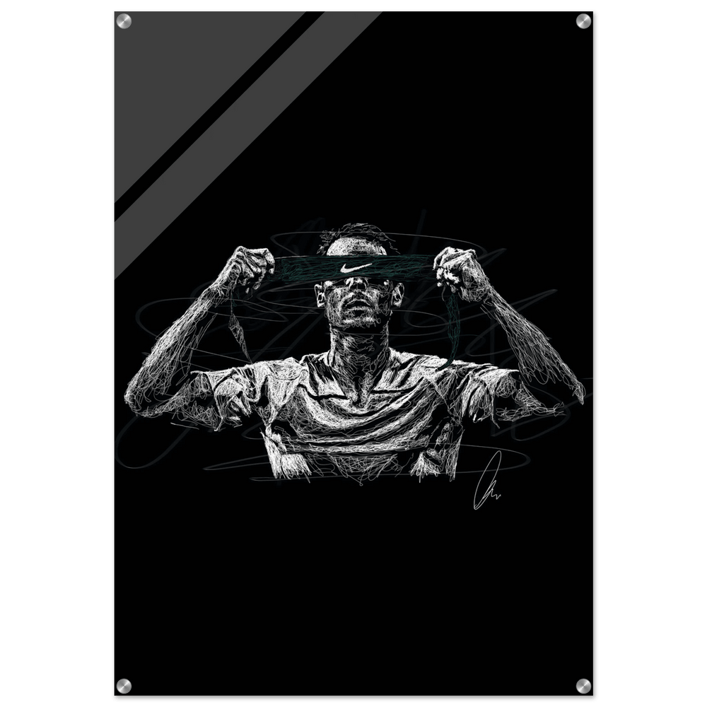 Scribble Art Acrylic Print - Modern Dynamic Glossy Wall Decor in Multiple Sizes - Vibrantwalls