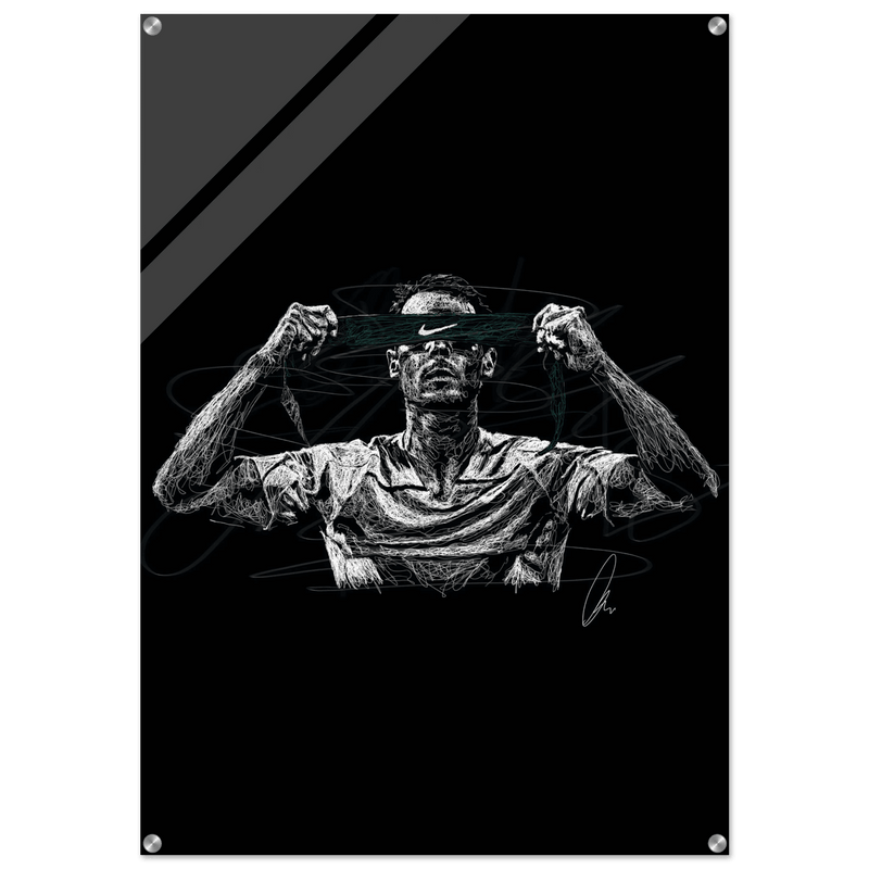 Scribble Art Acrylic Print - Modern Dynamic Glossy Wall Decor in Multiple Sizes - Vibrantwalls