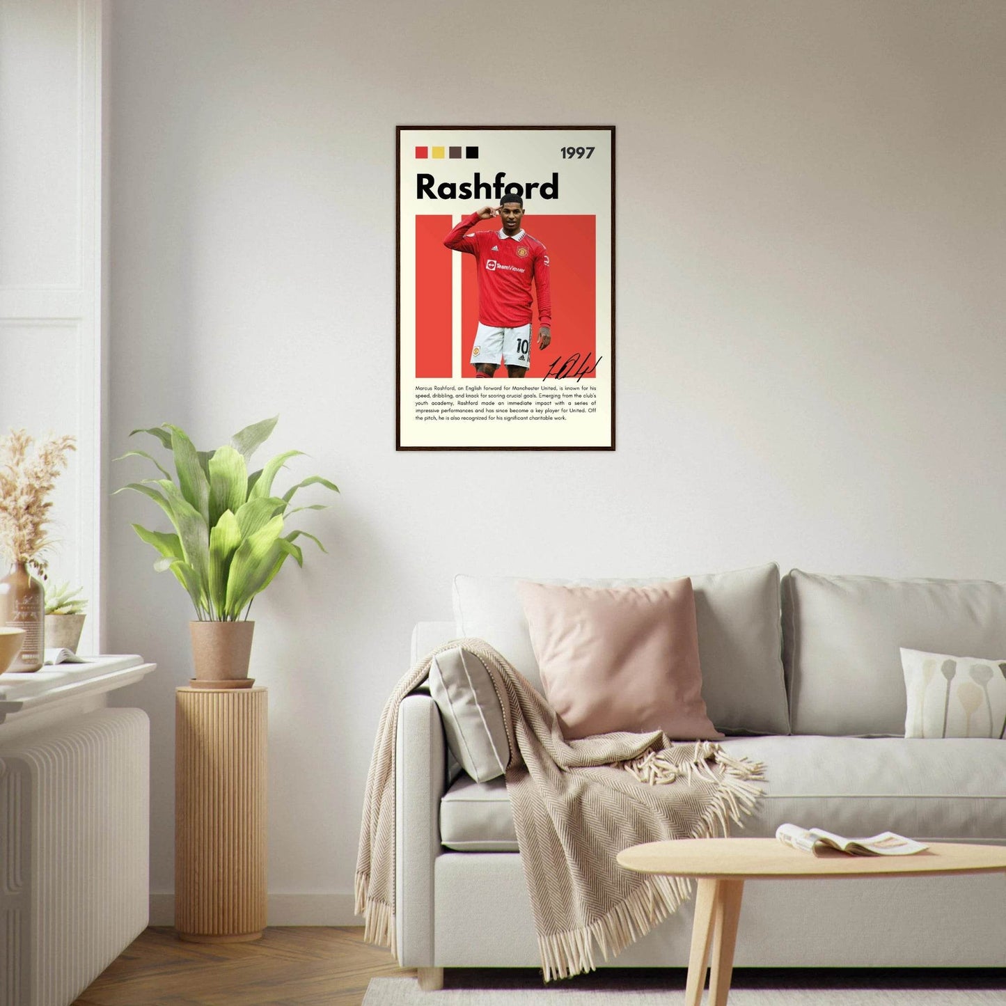 Marcus Rashford Manchester United Soccer Legends Wall Art - Vibrantwalls