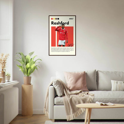 Marcus Rashford Manchester United Soccer Legends Wall Art - Vibrantwalls
