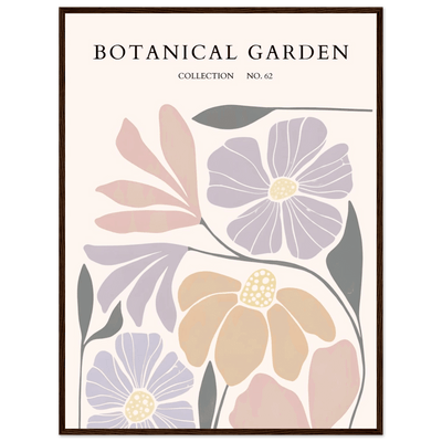 Botanical Garden Framed Posters – Soft Hues & Abstract Floral Prints | Ready-to-Hang Wall Art - Vibrantwalls