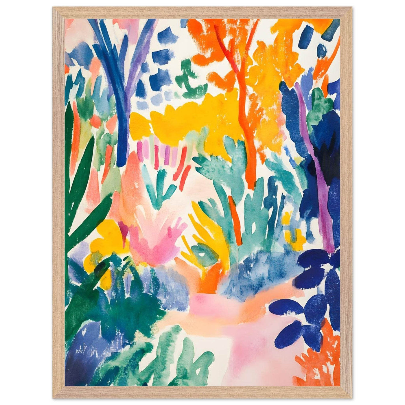 Vibrant Abstract Garden - Vibrantwalls