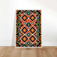 Abstract Geometric Wall Decor Boho Art Cubism Style Poster Wall Art - Vibrantwalls