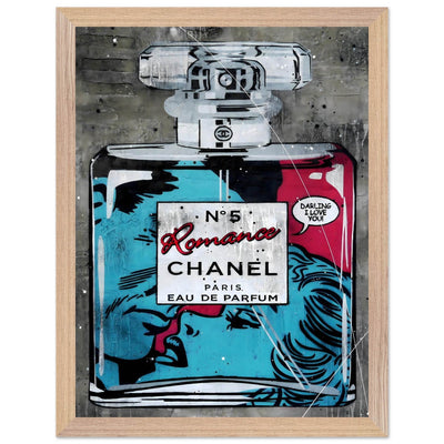 Chanel No. 5 'Romance' Pop Art Print - Iconic Fragrance Art in Your Choice of Frame & Size - Vibrantwalls