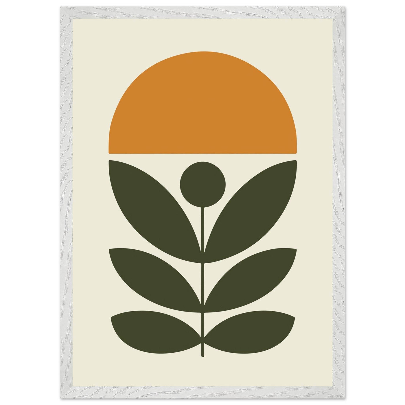 Abstract Botanical Green Plant Modern Art - Vibrantwalls