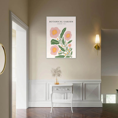 Botanical Garden Collection Framed Poster - Abstract Floral Art Prints in Soft Pinks & Greens | Ready-to-Hang - Vibrantwalls