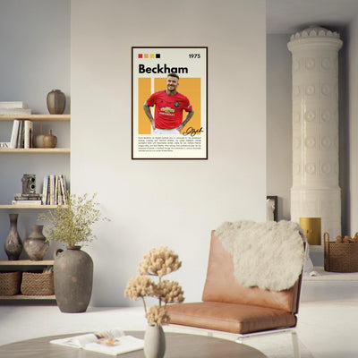 David Beckham Manchester United Soccer Framed Poster Vibrantwalls