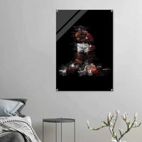 Muhammad Ali K.O. Acrylic Print – Dynamic, Iconic, Modern Sports Wall Art - Vibrantwalls