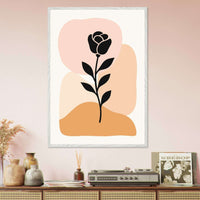 Abstract Floral Silhouette - Vibrantwalls