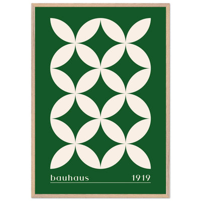 Bauhaus 1919 Green & Beige - Vibrantwalls